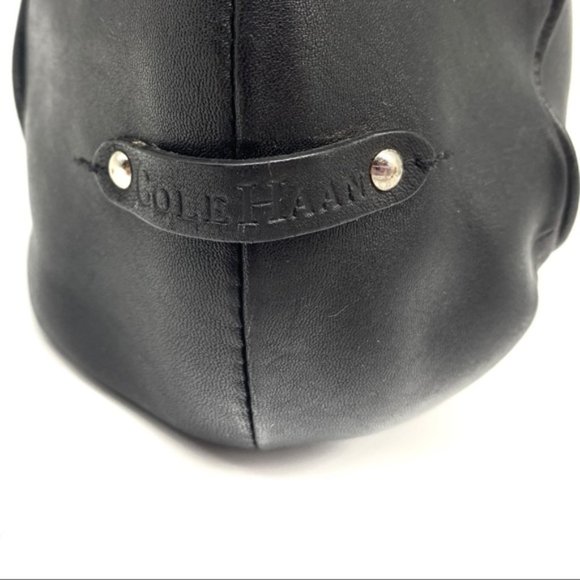 Cole Haan Black Leather Hobo/Shoulder Bag - Picture 3 of 8